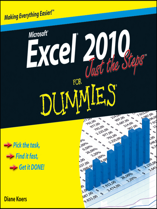 Title details for Excel 2010 Just the Steps For Dummies by Diane Koers - Available